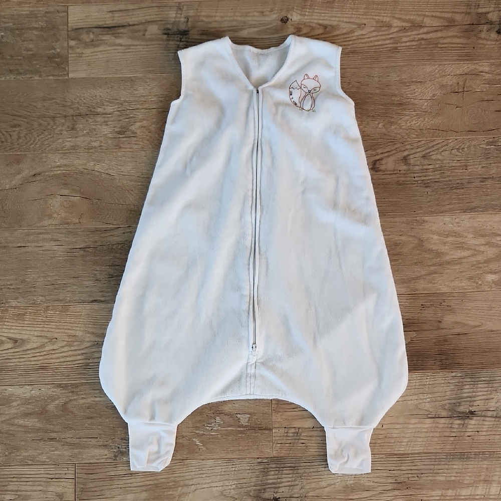 White Kids Pajamas with Embroidered Design